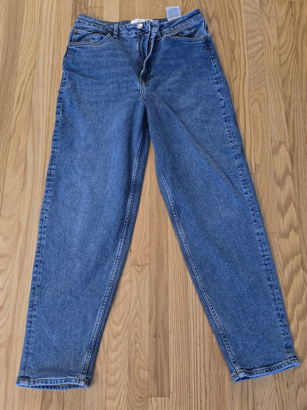 Classic High-Waist Blue Denim Jeans